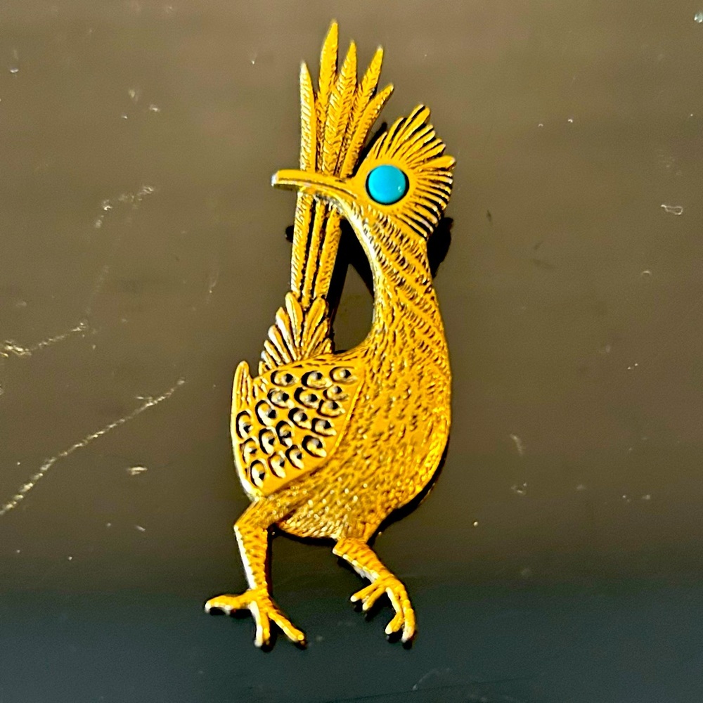 Vintage Road Runner Brooch
